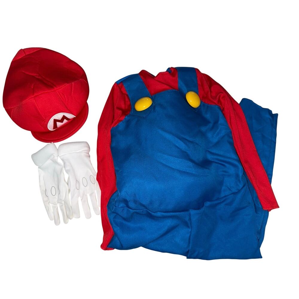 Disguise Nintendo Super Mario Brothers Boys Mario Deluxe Costume Size small 4/6 - Picture 6 of 6